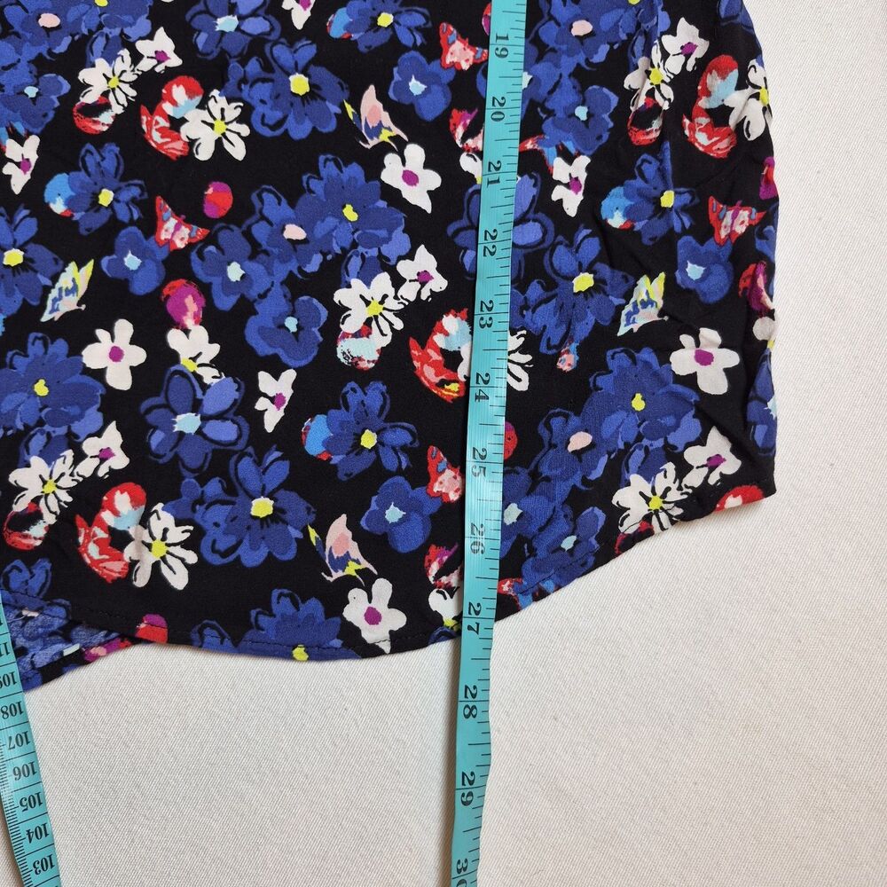 Talbots Women's Floral Blouse Size 3X 3/4 Sleeve Multicolor Pullover - Picture 7 of 7